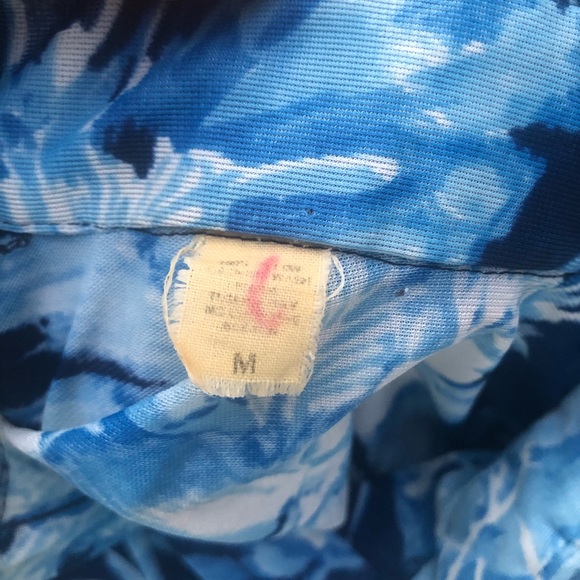 Vintage shirt button down floral print men’s medium long sleeve polyester qiana - Picture 10 of 11